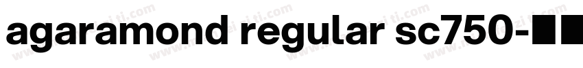 agaramond regular sc750字体转换